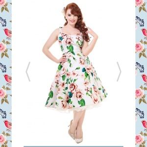 Collectif Janie Floral Swing Dress 2XL